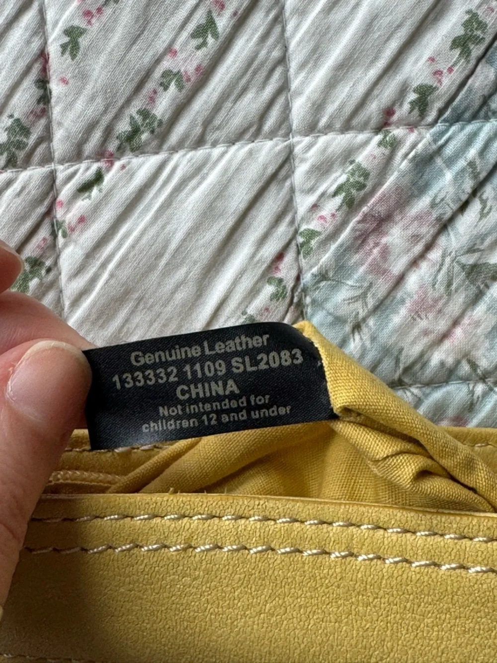 Fossil Genuine Leather Mustard Yellow Crossbody Bag - Picture 5 of 11